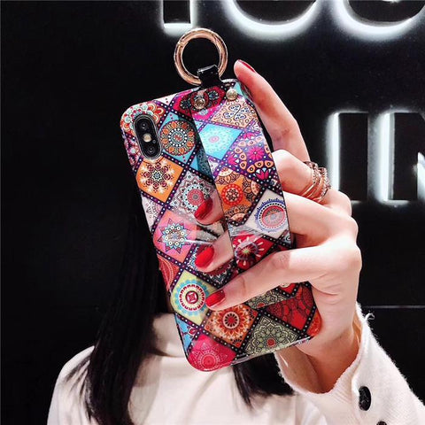 Image of Luxury Wristband Bohemia Phone Case For iPhone