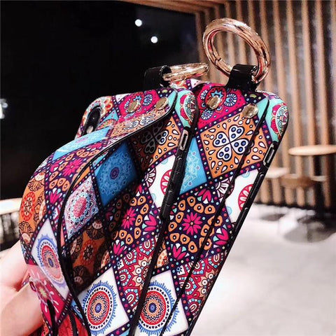 Image of Luxury Wristband Bohemia Phone Case For iPhone
