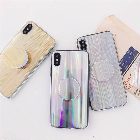 Image of 2019 New Laser Beam Stylish Chic iPhone Case With Phone Holder