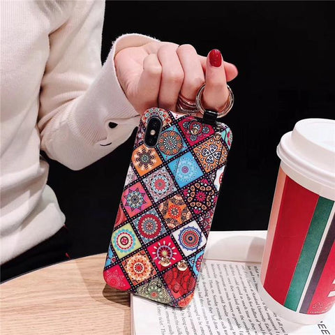 Image of Luxury Wristband Bohemia Phone Case For iPhone