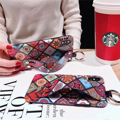 Image of Luxury Wristband Bohemia Phone Case For iPhone
