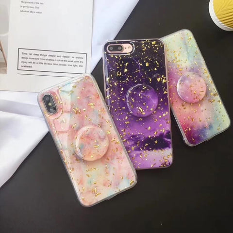 Image of 2019 New Sparkling iPhone Case with Grip and Stand