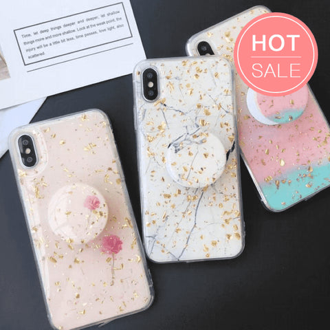 Image of 2019 New Sparkling iPhone Case with Grip and Stand