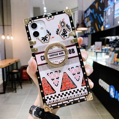 Image of 2020 New Retro Style Phone Case with Bracket for iPhone