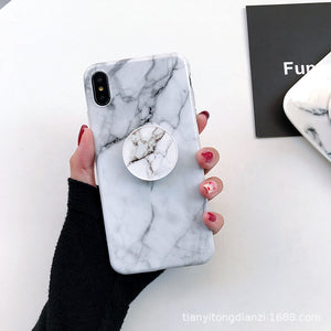 2019 New Marble Veins iPhone Case With Phone Holder