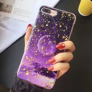 2019 New Sparkling iPhone Case with Grip and Stand