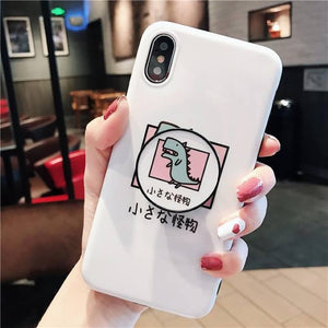 2019 New Popular Logo Cartoon Cat Stand iPhone Case