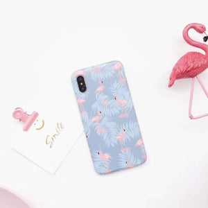 2019 New Trendy Flamingo Pattern Instagram Vibe Lovely Soft iPhone Case