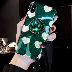 2019 New Retro Royal Dark Green iPhone Case