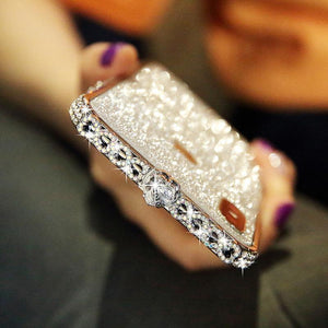 Bling Heart-Shaped Crystal OPPO Case With Grade A Aluminum Frame