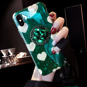 2019 New Retro Royal Dark Green iPhone Case