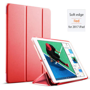 Origianl Silicon Smart Wake Sleep PU Leather Cover For iPad