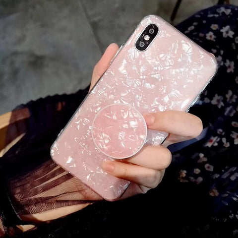 Image of 2019 New Silicone Gel Fantasy Shell Vibe iPhone Case With Holder