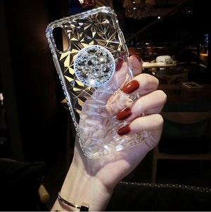 Diamante Pattern Mobile Phone Case iPhone(with AirBag Bracket)