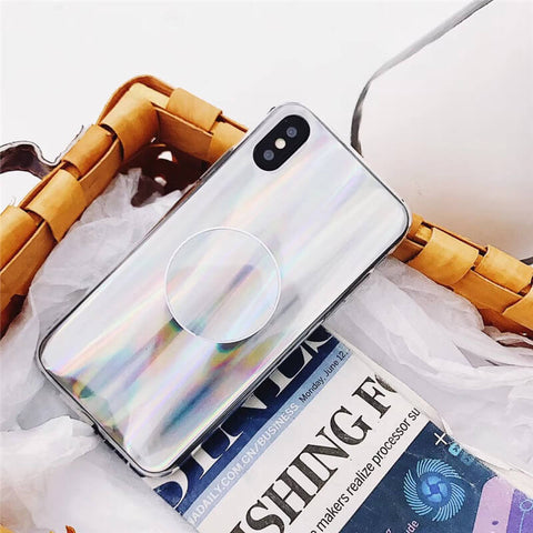 Image of 2019 New Laser Beam Stylish Chic iPhone Case With Phone Holder