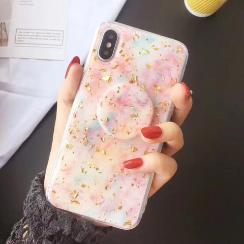 Image of 2019 New Sparkling iPhone Case with Grip and Stand