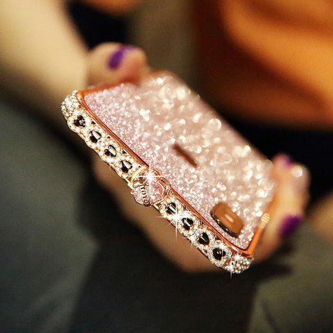 Image of Bling Heart-Shaped Crystal iPhone Case With Grade A Aluminum Frame