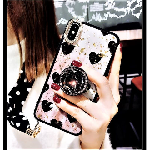 Image of 2019 New iPhone Case With Fashion Diamond And Love