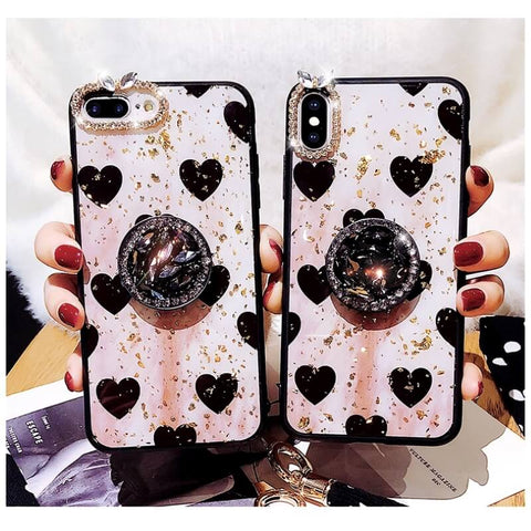 Image of 2019 New iPhone Case With Fashion Diamond And Love