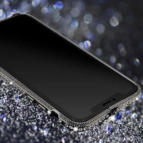 Image of Bling Diamond Crystal Bumper Metal Frame Shockproof Case For iPhone