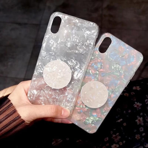 Image of 2019 New Silicone Gel Fantasy Shell Vibe iPhone Case With Holder