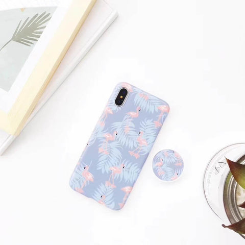 Image of 2019 New Trendy Flamingo Pattern Instagram Vibe Lovely Soft iPhone Case