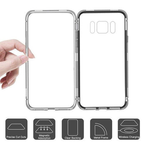 Image of Magnetic Adsorption Flip Phone Case for Samsung