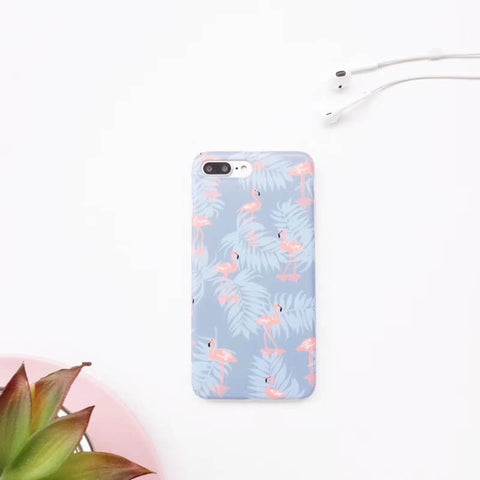 Image of 2019 New Trendy Flamingo Pattern Instagram Vibe Lovely Soft iPhone Case