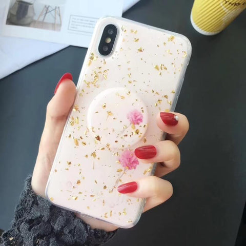 Image of 2019 New Sparkling iPhone Case with Grip and Stand