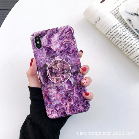 Image of 2019 New Marble Veins iPhone Case With Phone Holder