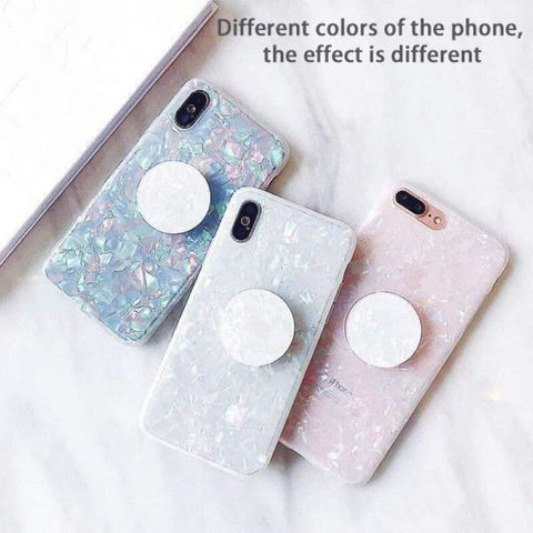 Image of 2019 New Silicone Gel Fantasy Shell Vibe iPhone Case With Holder