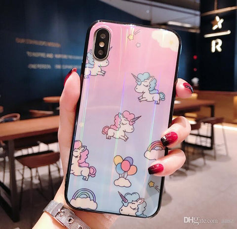 Image of Unicorn Airbag Bracket Mobile Phone Case For iPhone