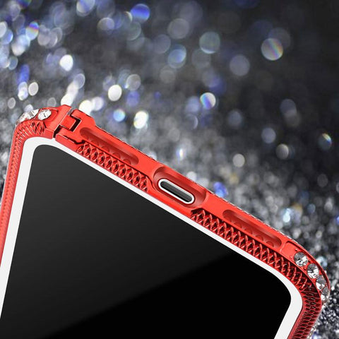 Image of Bling Diamond Crystal Bumper Metal Frame Shockproof Case For iPhone