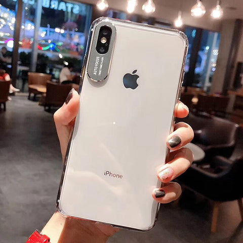 Image of 2019 Transparent Acrylic Metal Lens iPhone Case
