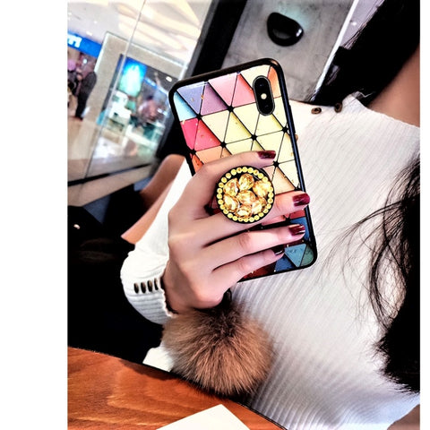 Image of 2019 New Diamond colorful iPhone Case with Wristband