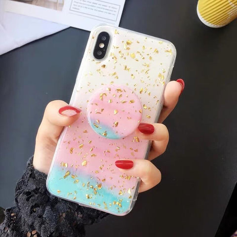 Image of 2019 New Sparkling iPhone Case with Grip and Stand