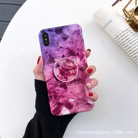 Image of 2019 New Marble Veins iPhone Case With Phone Holder