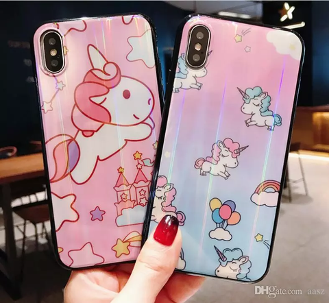 Image of Unicorn Airbag Bracket Mobile Phone Case For iPhone