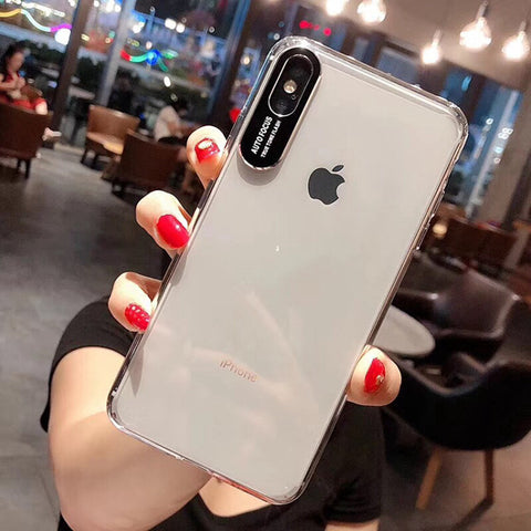 Image of 2019 Transparent Acrylic Metal Lens iPhone Case