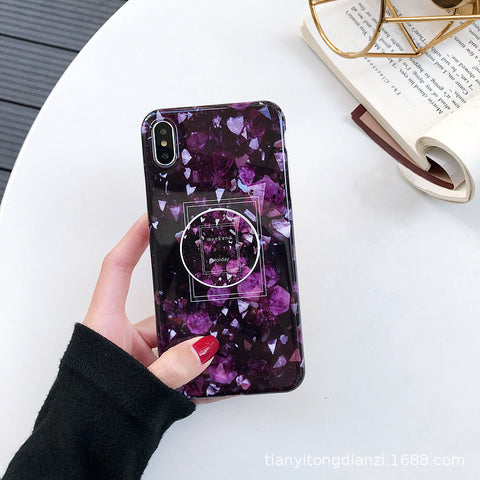 Image of 2019 New Marble Veins iPhone Case With Phone Holder