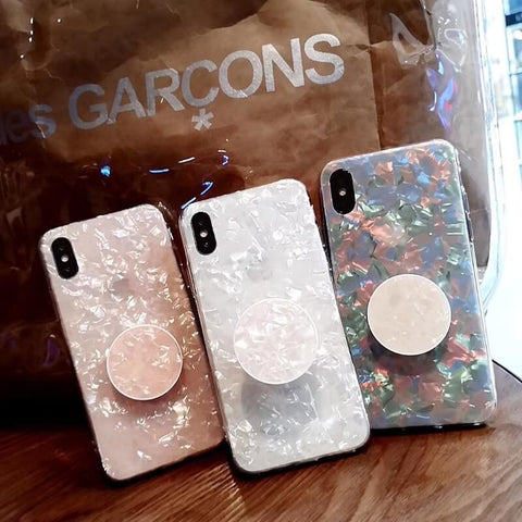 Image of 2019 New Silicone Gel Fantasy Shell Vibe iPhone Case With Holder