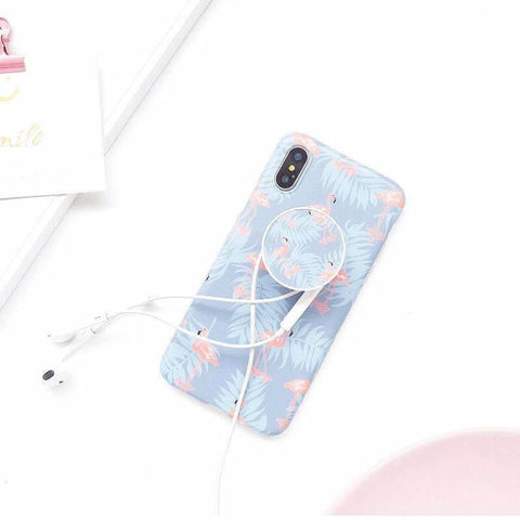 Image of 2019 New Trendy Flamingo Pattern Instagram Vibe Lovely Soft iPhone Case