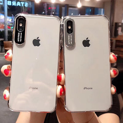 Image of 2019 Transparent Acrylic Metal Lens iPhone Case