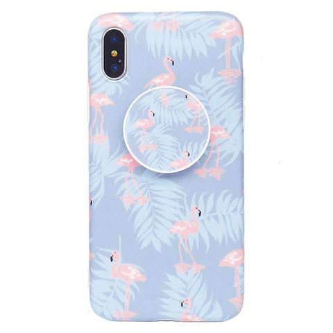 Image of 2019 New Trendy Flamingo Pattern Instagram Vibe Lovely Soft iPhone Case