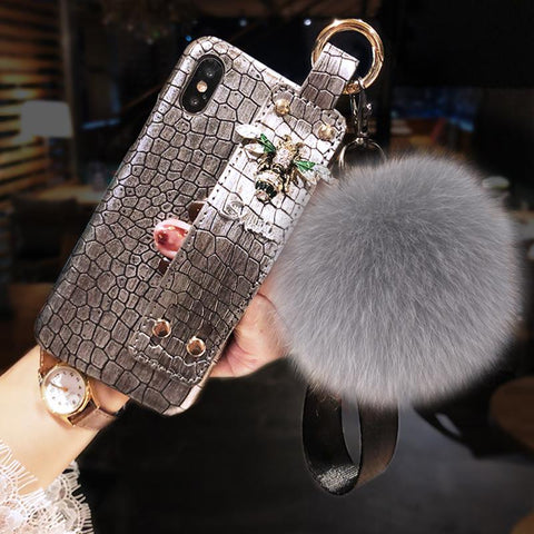 Image of Hair Ball Crocodile Case For iPhone