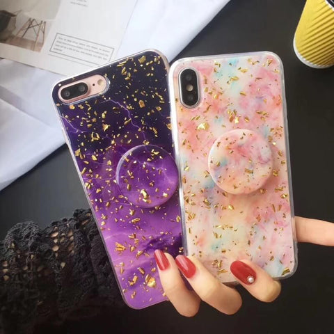 Image of 2019 New Sparkling iPhone Case with Grip and Stand