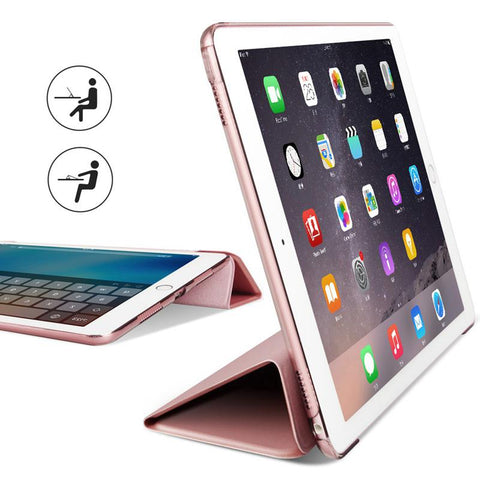 Image of Origianl Silicon Smart Wake Sleep PU Leather Cover For iPad