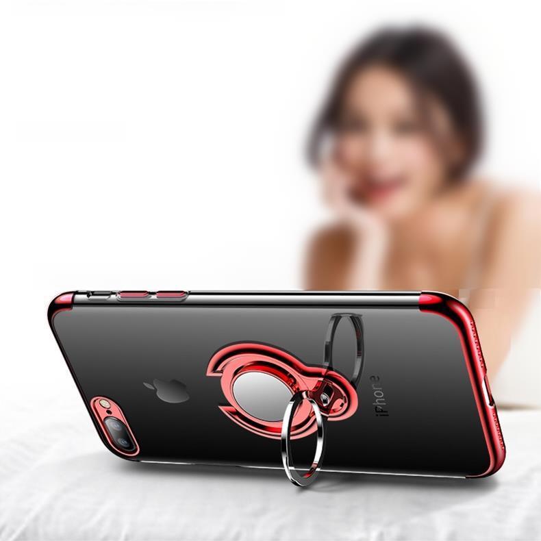 Electroplating Three-section Car Buckle Case  For iPhone