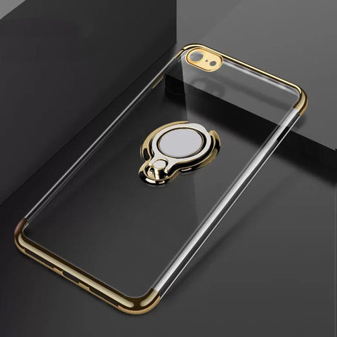Image of Electroplating Three-section Car Buckle Case  For iPhone