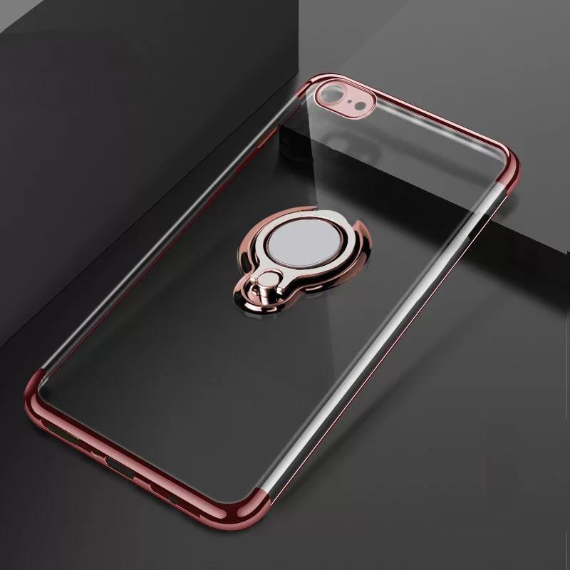 Electroplating Three-section Car Buckle Case  For iPhone